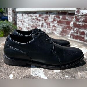 Borelli Mens Sz 7M ROMAN Dress Shoe Oxford Lace Up Perforated Toe Style 520029